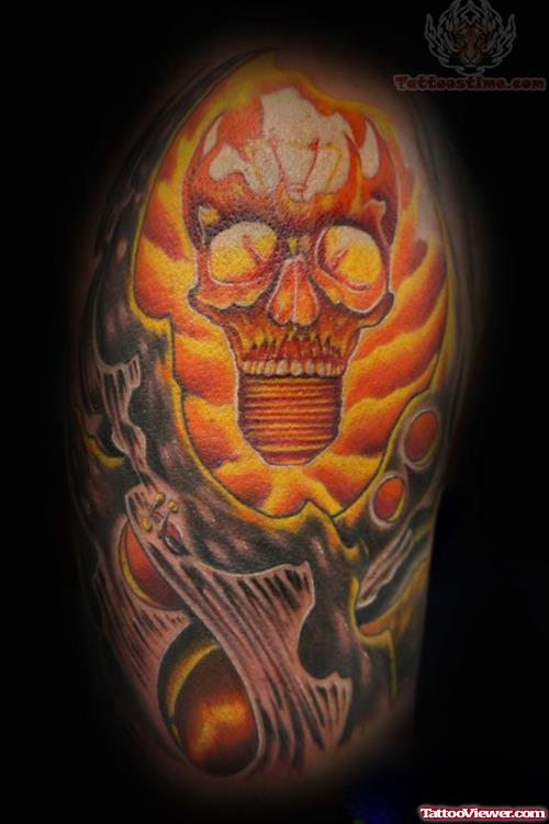 Skull Bulb Tattoo