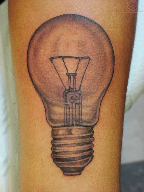 Bulb Tattoo For Arm