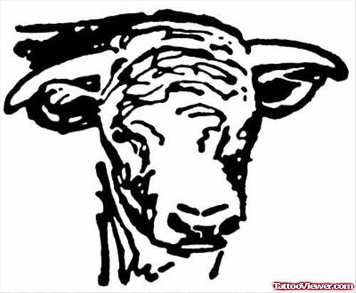 Bull Head Tattoo Design