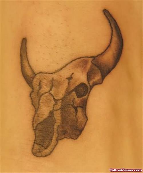 Skull Of Bull Tattoo