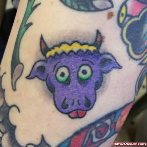 Purple Bull Tattoo