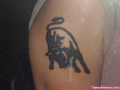 Dark Ink Bull Tattoo