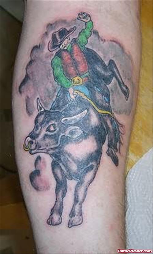 Bull Rider Tattoo Picture