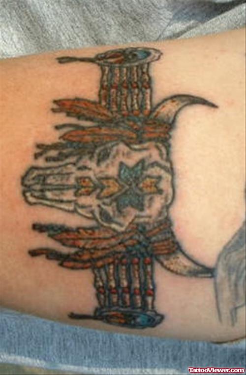 Bull Armband Tattoo On Bicep