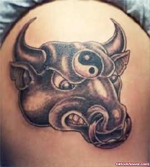 Taurus Bull Head Tattoo