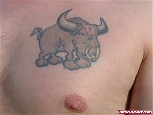 Bull Tattoos On Chest