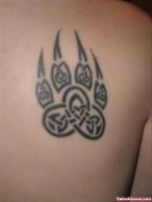 Bull Paw Tattoo on Back