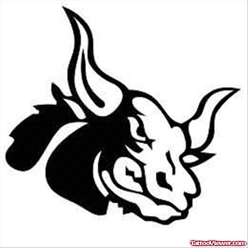 Angry Bull Tattoo Design