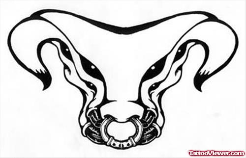 Taurus Bull Tattoo Sample