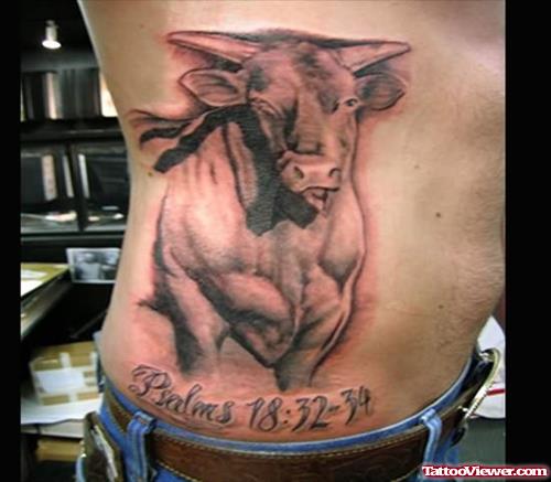 Bull Tattoo Design For Men