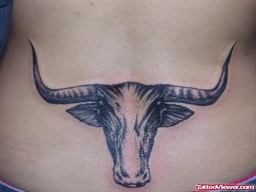 Bull Skull Cow Tattoo