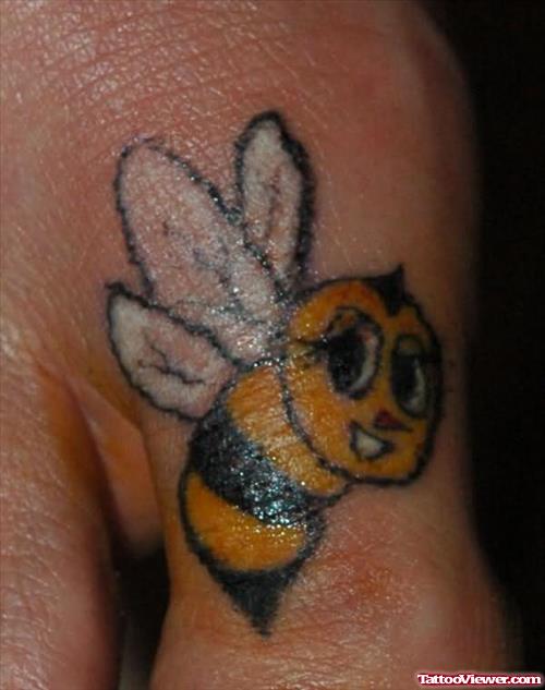 Lovely Bumblebee Tattoo