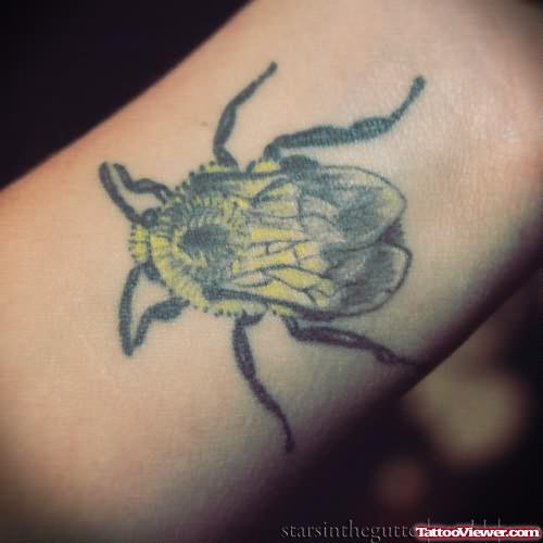 Amazing Bumblebee Tattoo