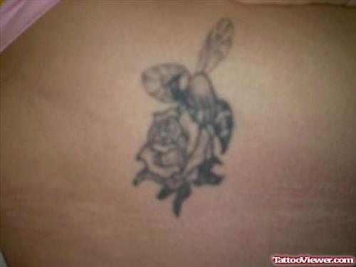 Bumblebee And Rose Tattoo
