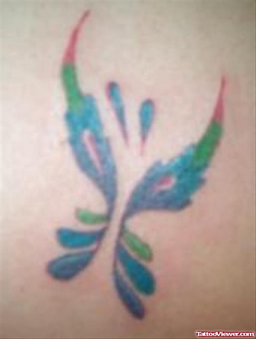 Butterfly Colored Tattoo