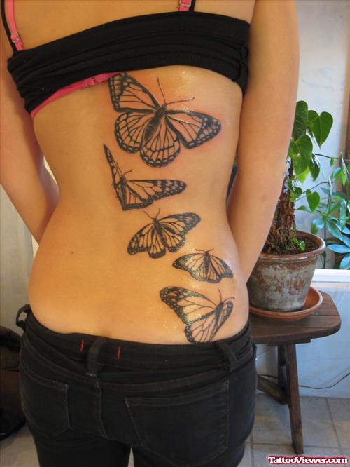 Back Body Butterfly Tattoos