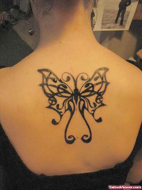 Unique Butterfly Tattoos On Upperback
