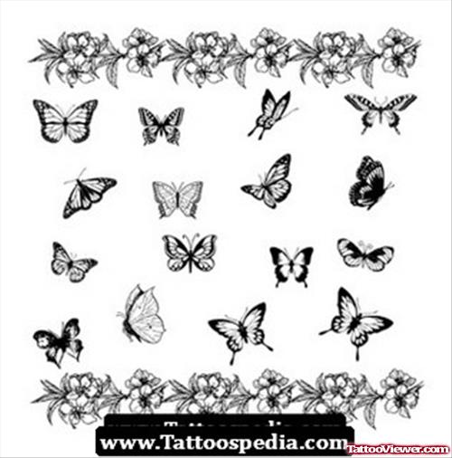 Small Butterfly Tattoos Designs