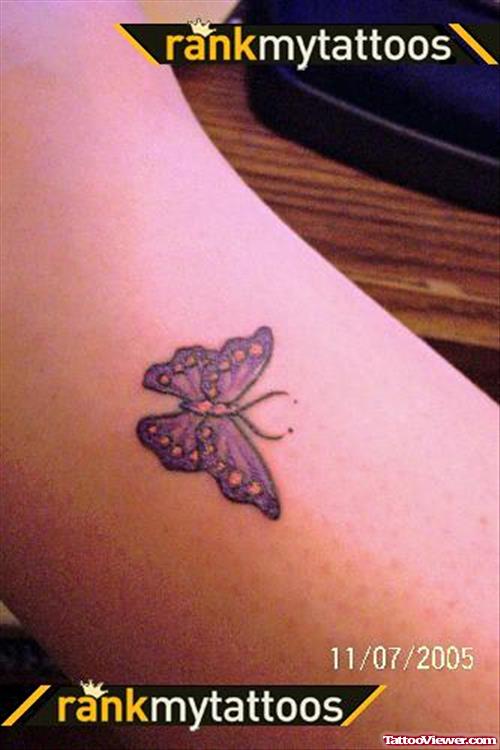 Cool Colored Butterfly Tattoo