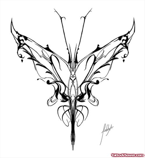 Butterfly Tattoo Design For Girls