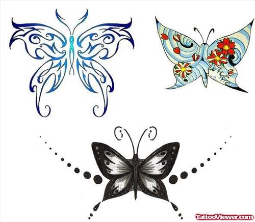 Butterfly Tattoos Design For Girls