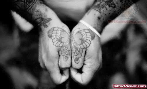 Butterfly Tattoos On Thumbs