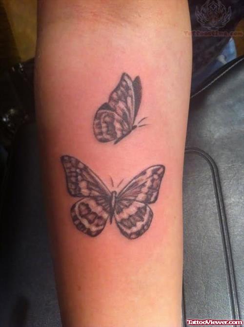 Unique Butterflies Tattoos On Arm