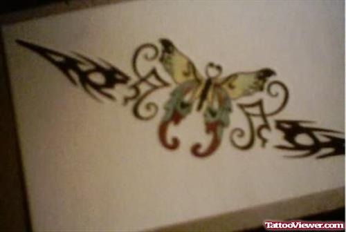 Tramp Stamp - Butterfly Tattoo