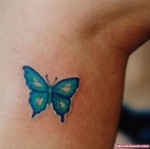 Little Blue Butterfly Tattoo