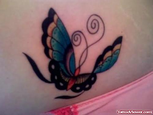 Elegant New Style Butterfly Tattoo