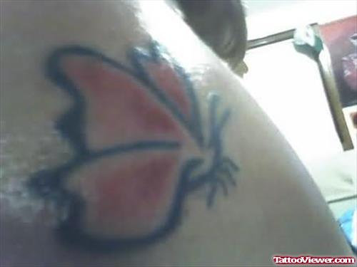 Butterfly Tattoo Design On Back Shoulder