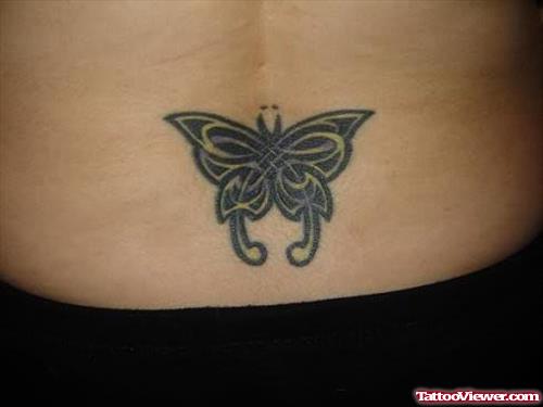 Small Butterfly Tattoo On Back
