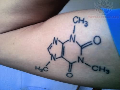 Caffeine Tattoo On Muscles