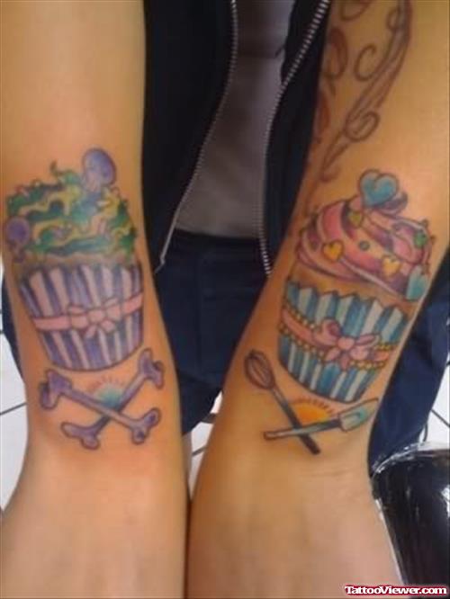 Cupcake Tattoos For Arm