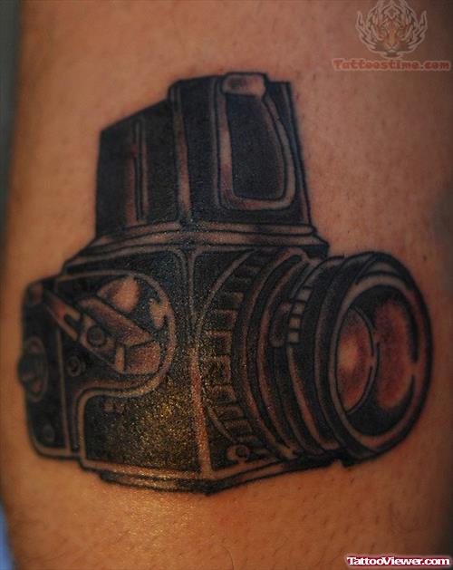 Black Camera Tattoo