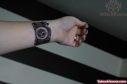 Photography Camera Tattoo On Wrist