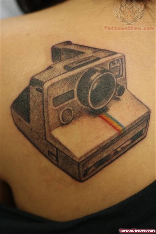 Polaroid One Shot Camera Tattoo