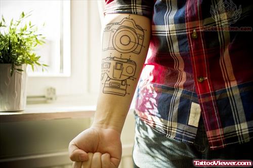 Camera Tattoos On Arm
