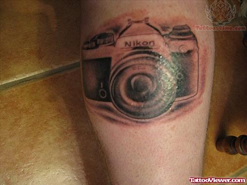 Amazing Nikon Camera Tattoo