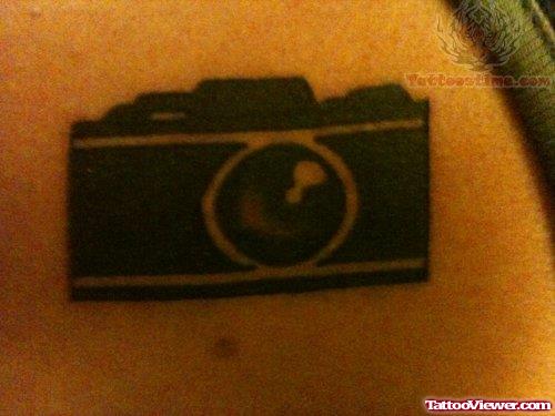 Small Black Camera Tattoo