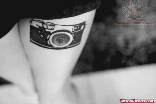 Black And White Camera Tattoo