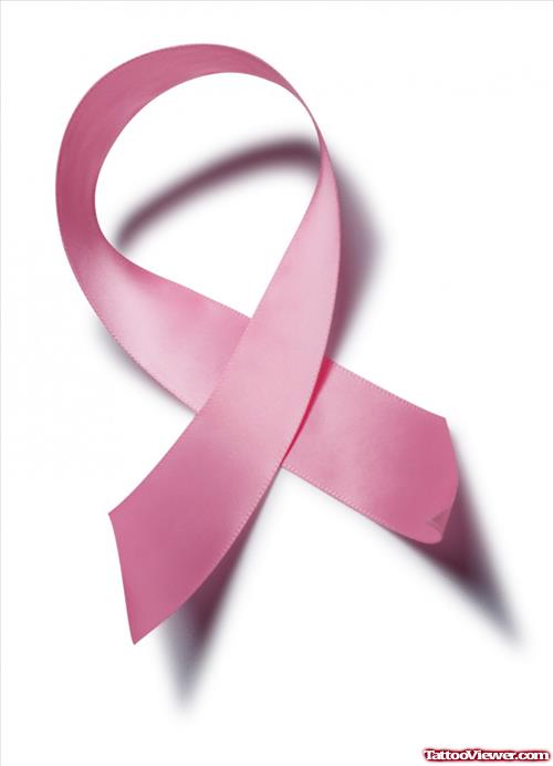 Pink Ribbon Breast Cancer Tattoo Design