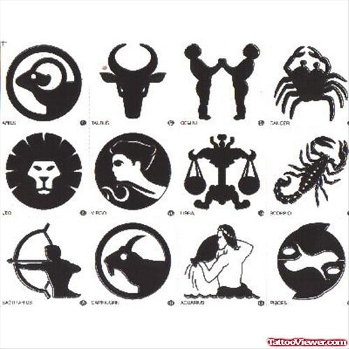 Zodiac And Cancer Tattoos Designs