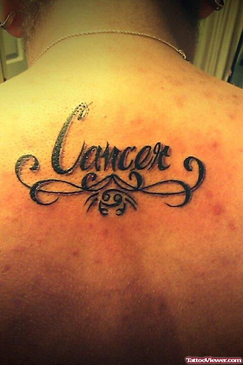 Upperback Cancer Tattoo