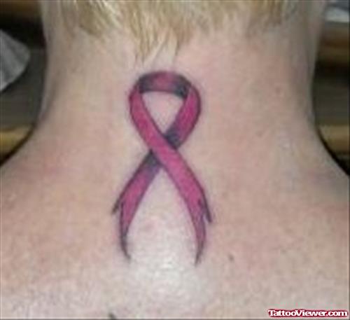 Back Neck Breast Cancer Tattoo