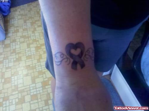 Pancreatic Cancer Tattoo On Arm