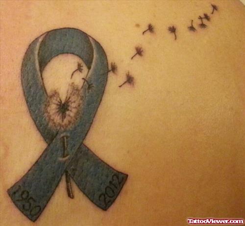 Dandelion Puff And Cancer Zodiac Tattoo