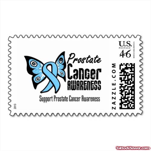Cancer Awreness Stamp Ticket Tattoo Design