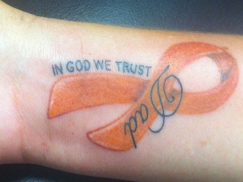 In God We Trust - Memorial Cancer Tattoo