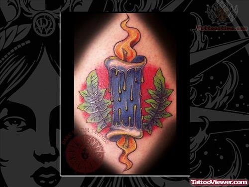 Candle Tattoo Image